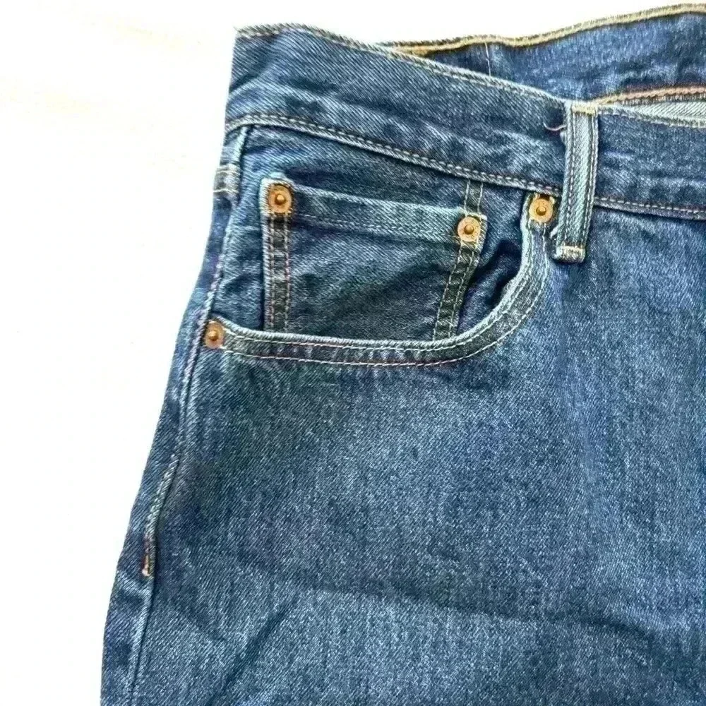 Rare Levis 501 Button Fly X-Large Patch Rugged Solid Red‎ Tag Jean Size 34/30